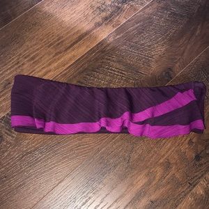 Purple Ruffle Bandeau Bathing Suit